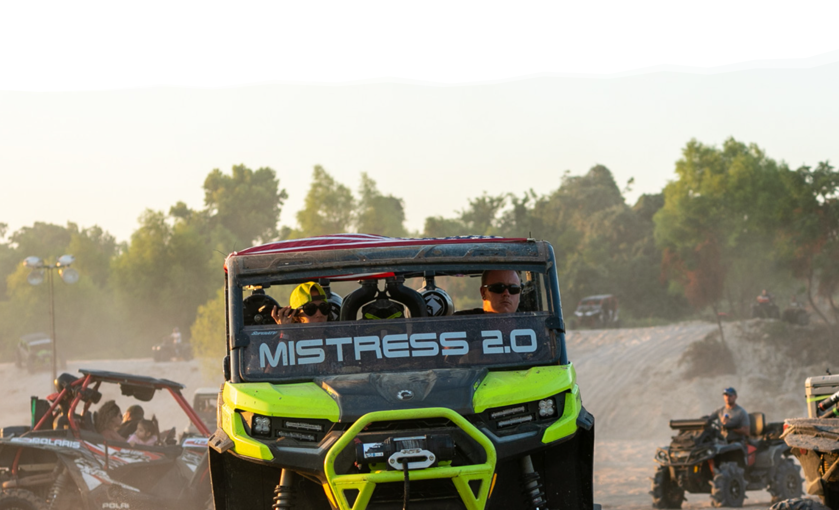Side-by-Side riding at Xtreme Off Road Park near Houston