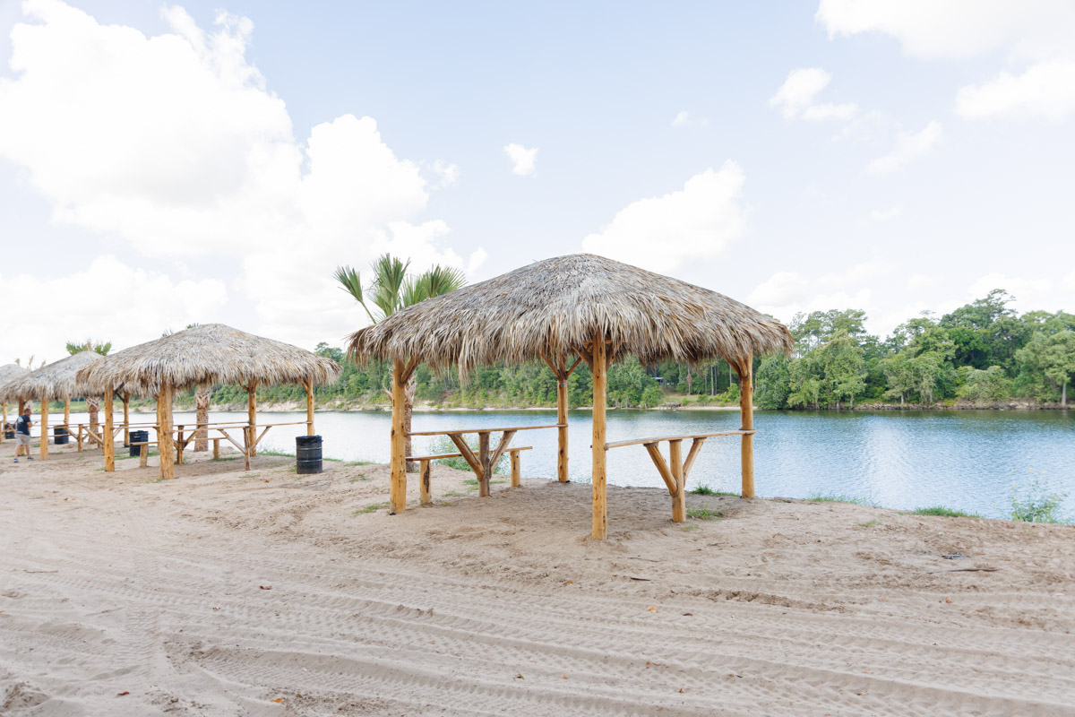 Tiki hut at Xtreme Marina