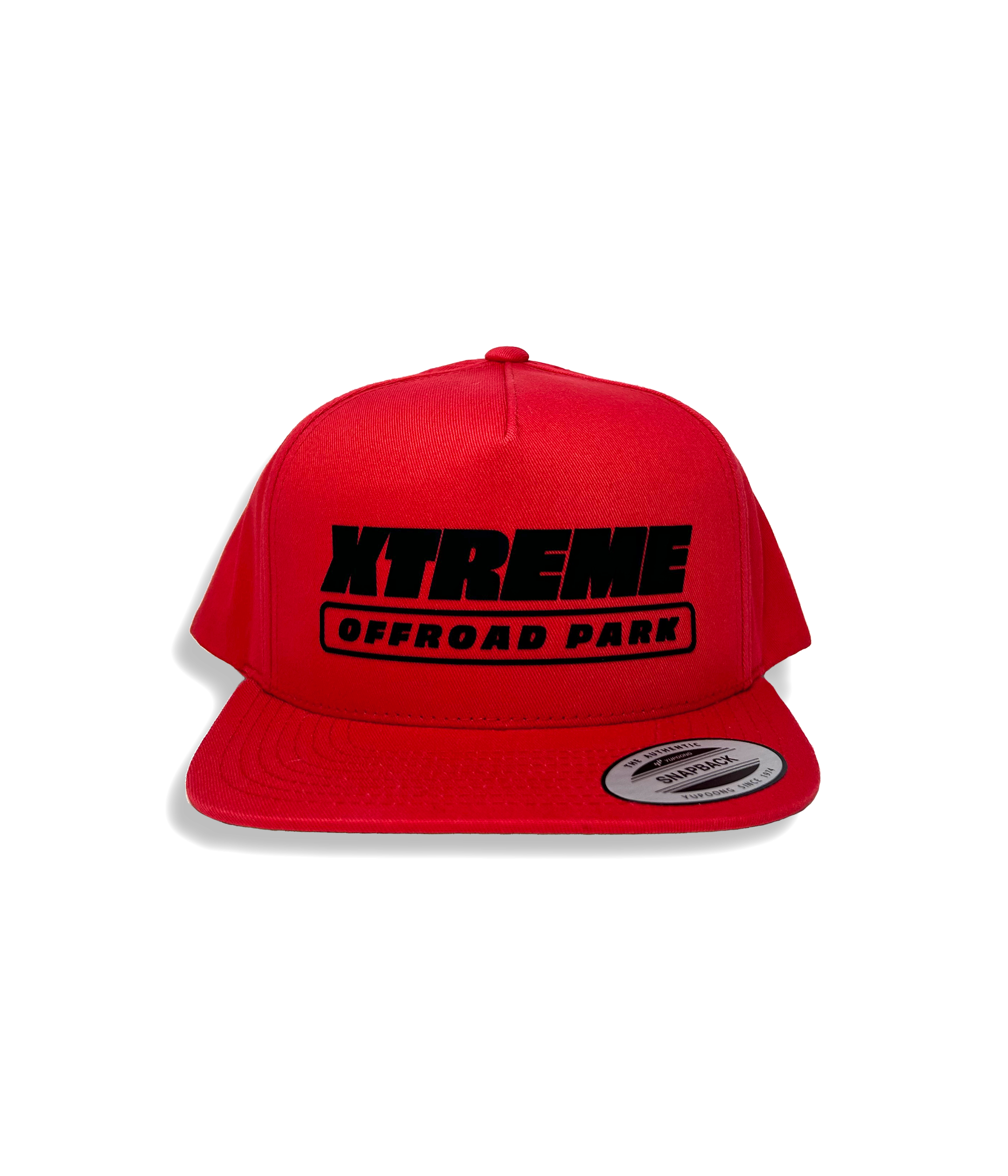 Xtreme Snapback Rubber Logo Red Xtreme Off Road